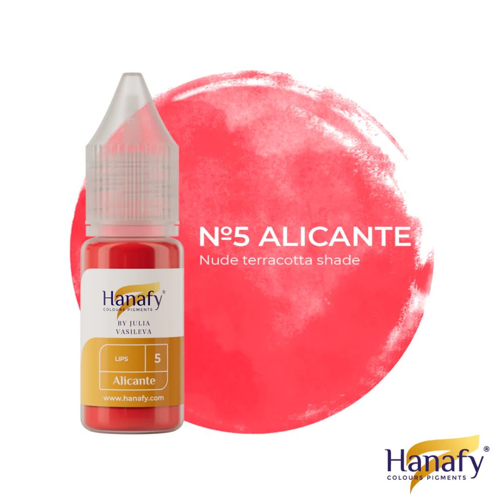 Pigment p/u micropigmentare buze PASSION PALETTE №5 ALICANTE by JULIA VASILEVA 10ml - HANAFY