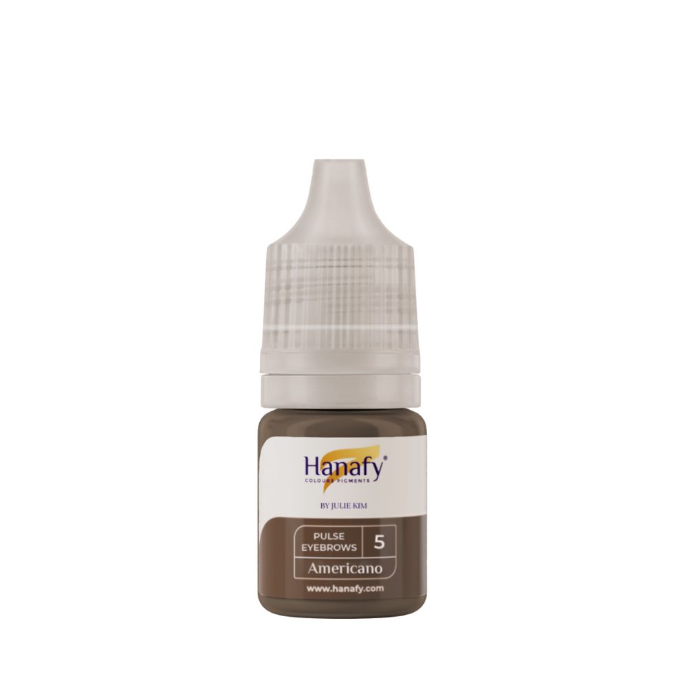 Pigment p/u micropigmentare sprincenelor №5 AMERICANO by JULIE KIM 5ml - HANAFY