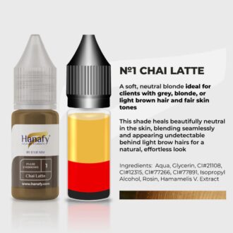 Pigment p/u micropigmentare sprincenelor PULSE EYEBROWS №1 CHAI LATTE by JULIE KIM 10ml - HANAFY - imagine 2