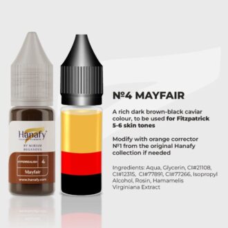 Pigment p/u micropigmentare sprincenelor HYPERREALISM №4 MAYFAIR by MIRIAM BEGANOVA 10ml - HANAFY - imagine 2