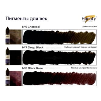 Pigment p/u micropigmentare pleoapelor №7 DEEP BLACK 5ml - HANAFY - imagine 2
