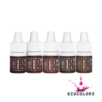 Set pigmenti p/u №2 micropigmentare 5buc x 3ml - BIOCOLORS