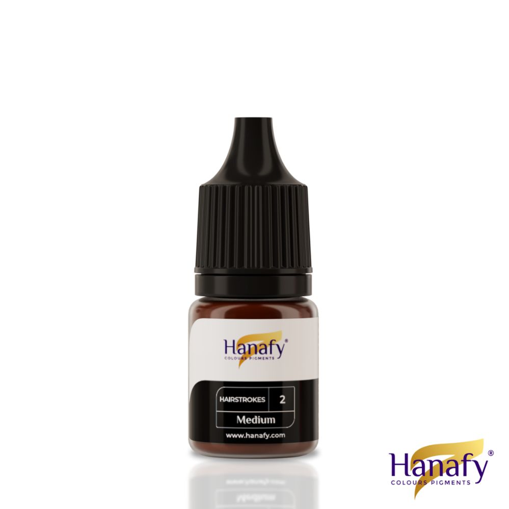 Pigment p/u micropigmentare sprincenelor (fir cu fir) HAIRSTROKES №3 DARK 5ml - HANAFY