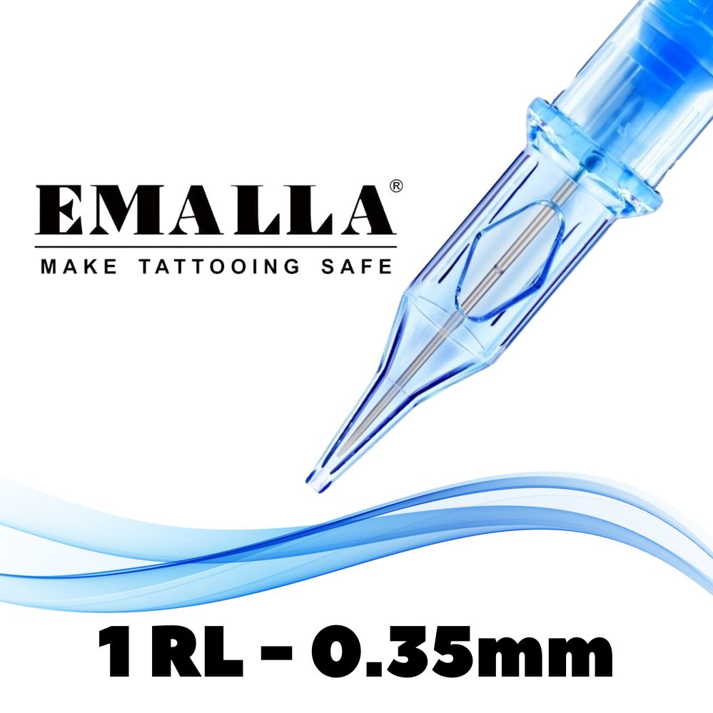 1RL 0.35mm LONG TAPER (EN1-1201RLL) Cartridge EMALLA ELIOT