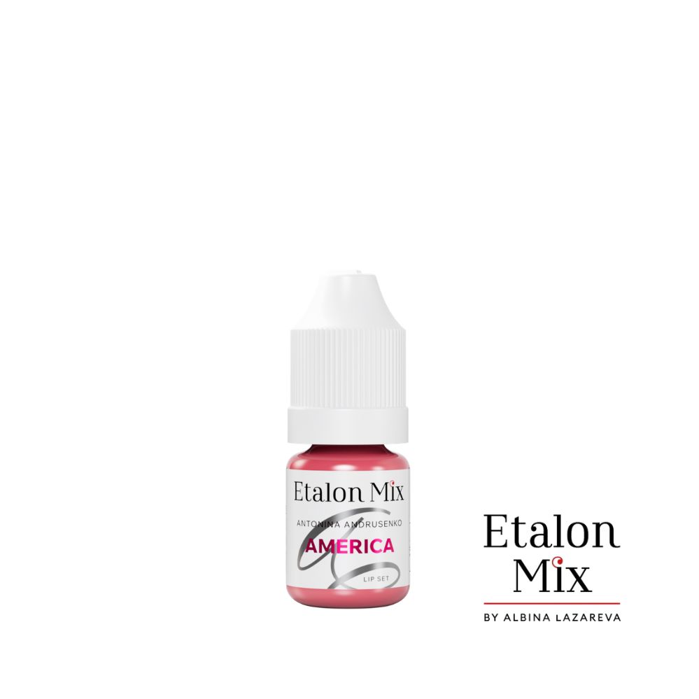 Pigment micropigmentare buze AMERICA (by Antonina Andrusenko) 5ml - ETALON MIX
