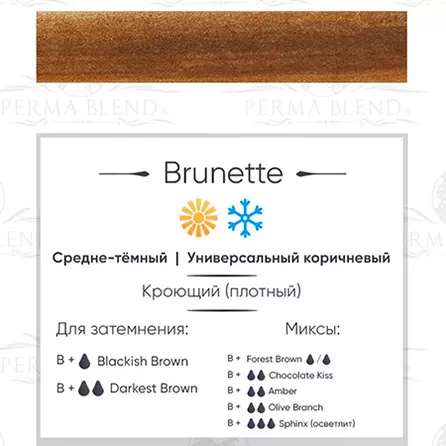 Пигмент для татуажа BRUNETTE - PERMA BLEND — изображение 2