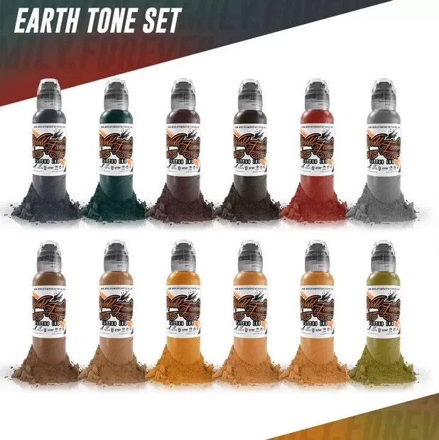 Набор Краски EARTHTONE SET 12 COLORS - WORLD FAMOUS