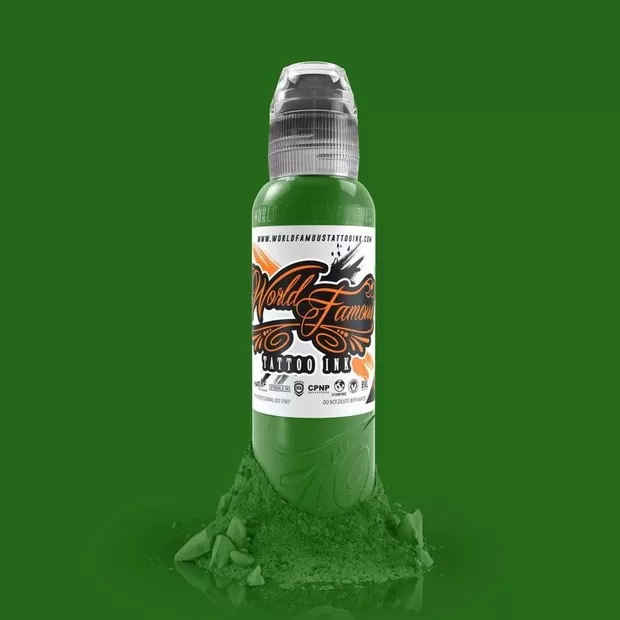 Краска для тату EVERGLADES GREEN - WORLD FAMOUS
