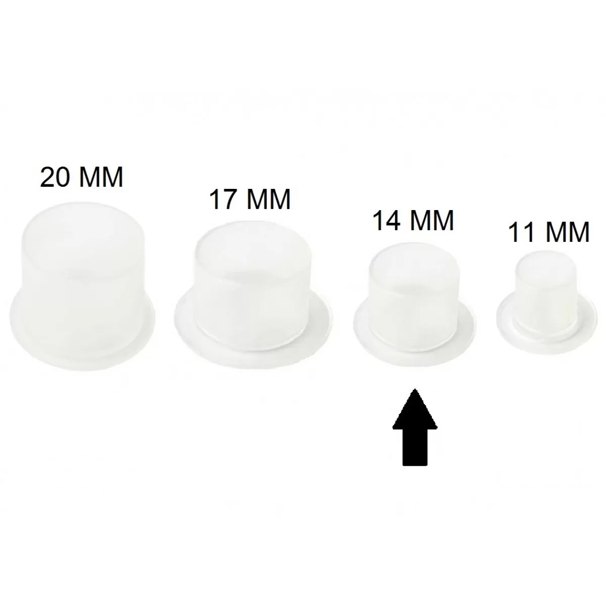 Capacele pt pigment cu postament S WHITE (11*10)