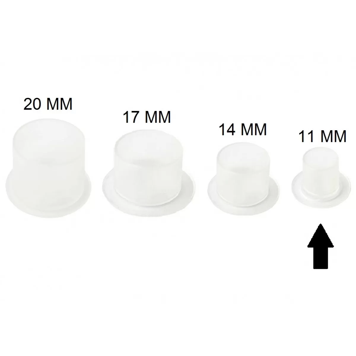 Capacele pt pigment cu postament  XS WHITE (8*10)