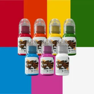 Набор Краски SIMPLE COLOR SET 7 COLORS 1/2oz - WORLD FAMOUS 7*15мл