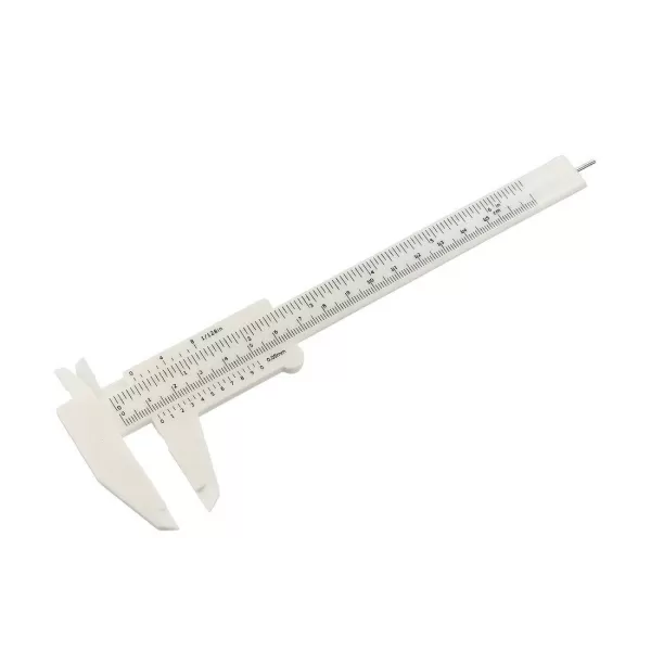 Subler masurare sprancene plastic WHITE