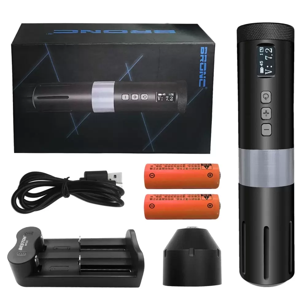 BRONC V1 Battery Pen - SILVER — изображение 2