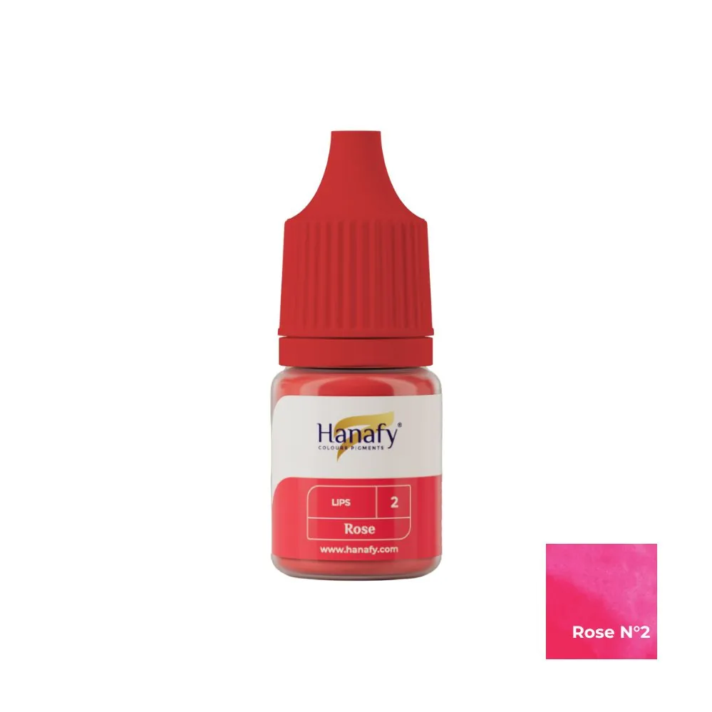 Pigment p/u micropigmentare buzelor №2 ROSE 5ml - HANAFY