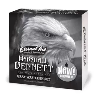 Set Tusuri GRAY WASH SET 4 COLORS by MARSHALL BENNETT 30ml - ETERNAL - imagine 3