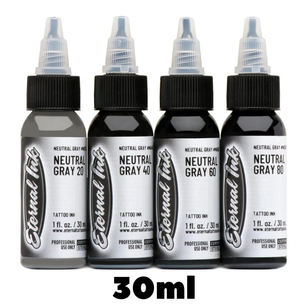 Set Tusuri NEUTRAL GRAY SET 4 COLORS 30ml - ETERNAL
