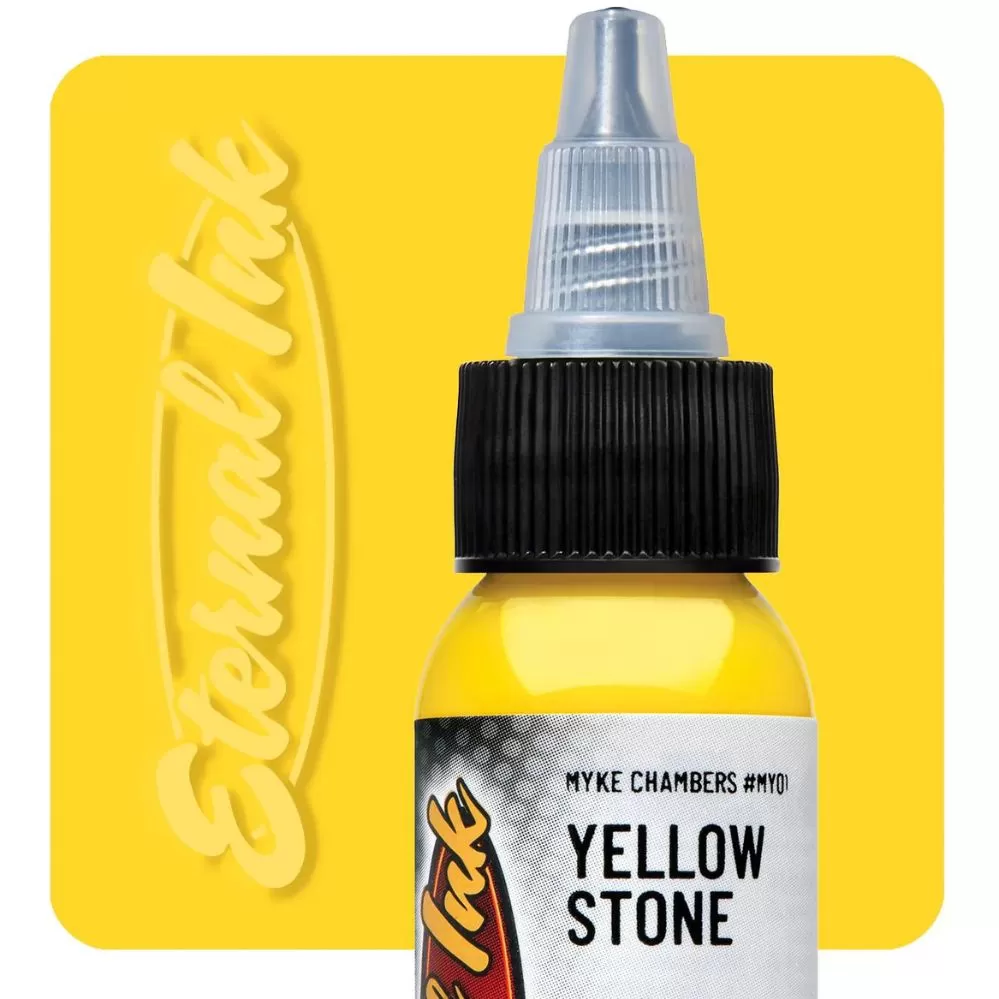 Краска для тату YELLOW STONE 30мл - ETERNAL