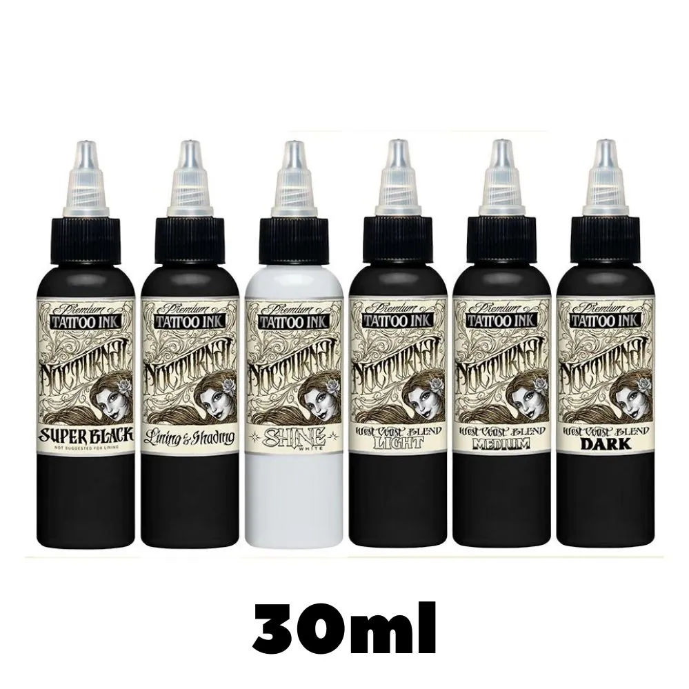 Набор Краски NOCTURNAL INK FULL SET 6 COLORS 30мл - ETERNAL