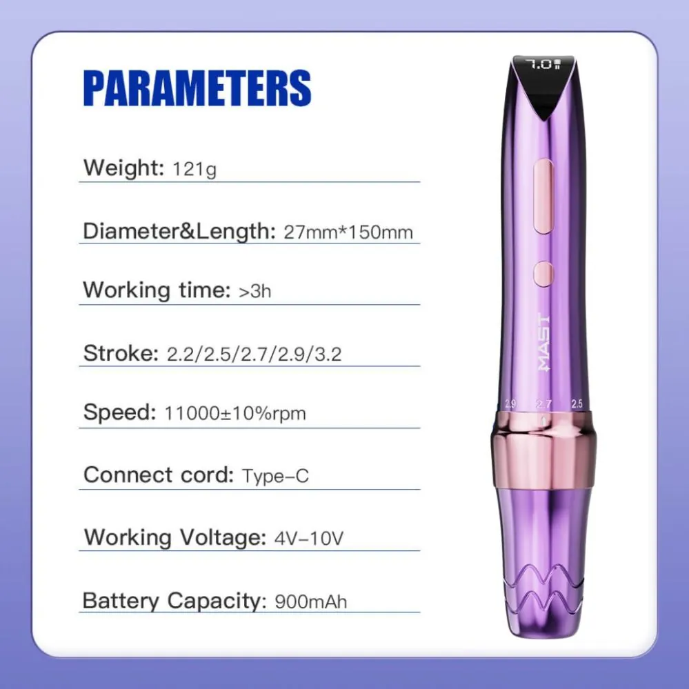 DRAGONHAWK MAST P60 PURPLE - 2.2mm-3.2mm Adjustable Stroke — изображение 3