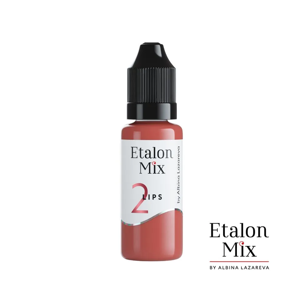 Pigment micropigmentare buze №2 PINK CARAMEL 15ml - ETALON MIX