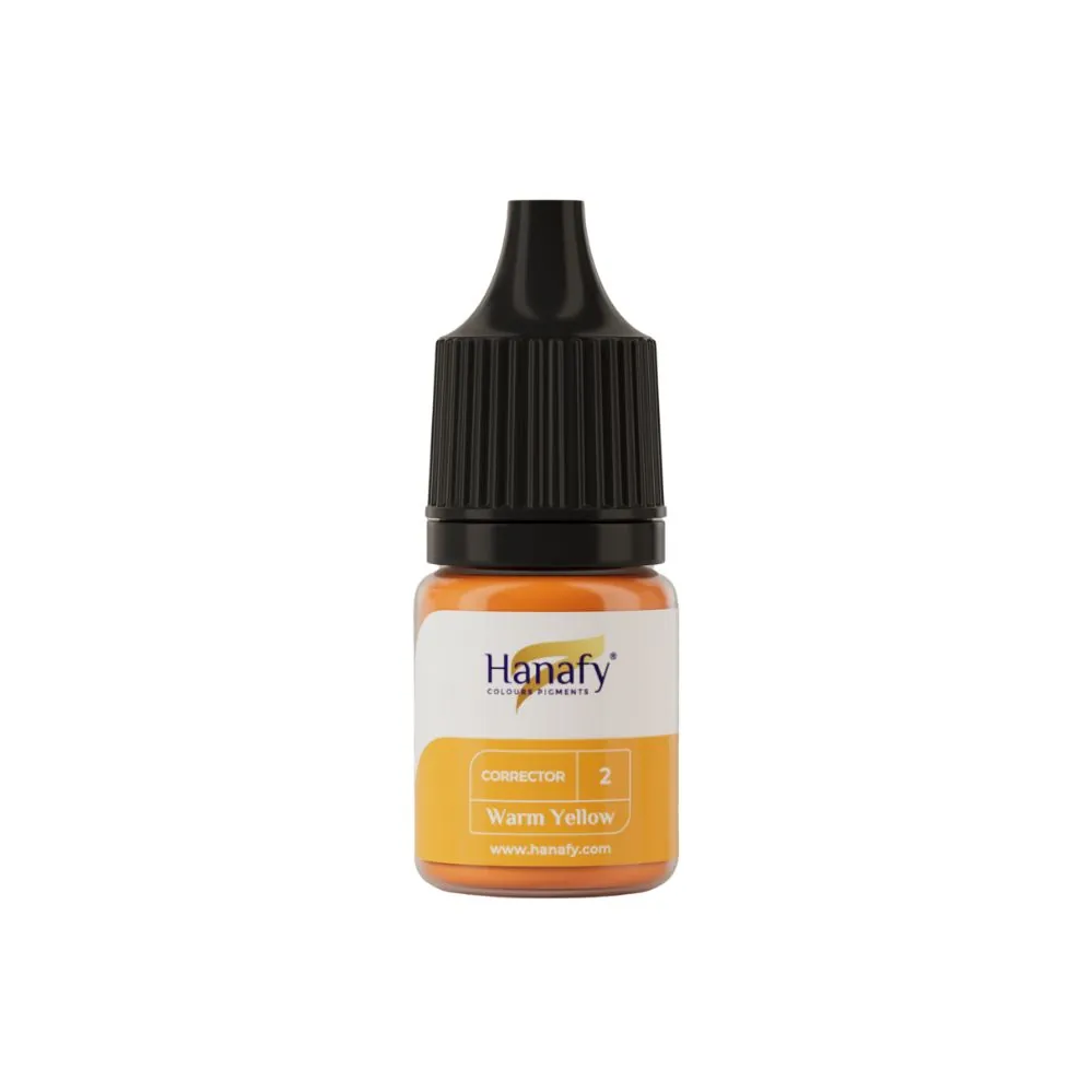 Corrector pu micropigmentare №2 WARM YELLOW 5ml - HANAFY