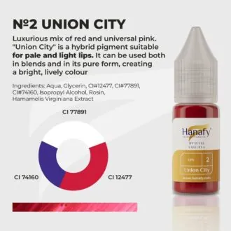 Pigment p/u micropigmentare buze PASSION PALETTE №2 UNION CITY by JULIA VASILEVA 5ml - HANAFY - imagine 2