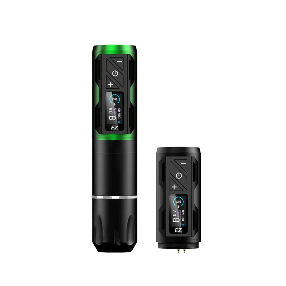EZ P2S PROx2Power GREEN - Wireless Battery Tattoo Pen 3.5 Stroke