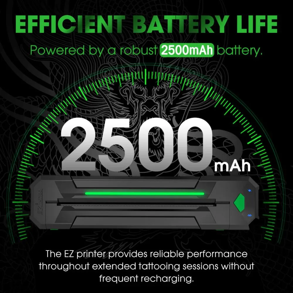 Термо Принтер EZ WIRELESS TATTOO PRINTER - BLACK — изображение 3