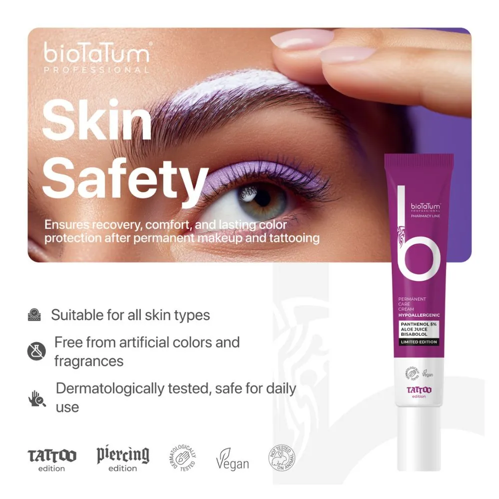 Crema pt ingrijire PMU - PERMANENT CARE CREAM HYPOALLERGENIC "BioTaTum PROFESSIONAL Pharmacy line" - 20ml - imagine 4