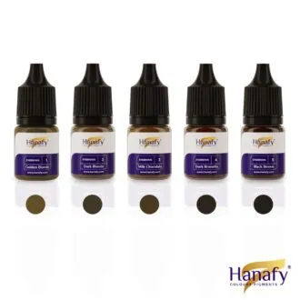 SET "EYEBROWS" p/u micropigmentare MAIN EYEBROWS COLLECTION 5ml*5buc - HANAFY