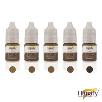SET "EYEBROW" p/u micropigmentare PULSE EYEBROWS COLLECTION BY JULIE KIM 5ml*5buc - HANAFY