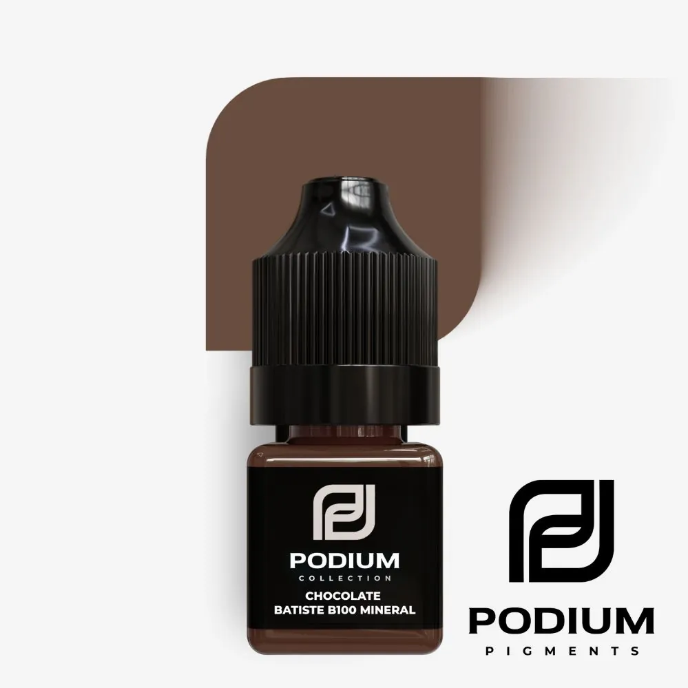 Минеральный пигмент для татуажа бровей CHOCOLATE BATISTE B100 6мл - PODIUM