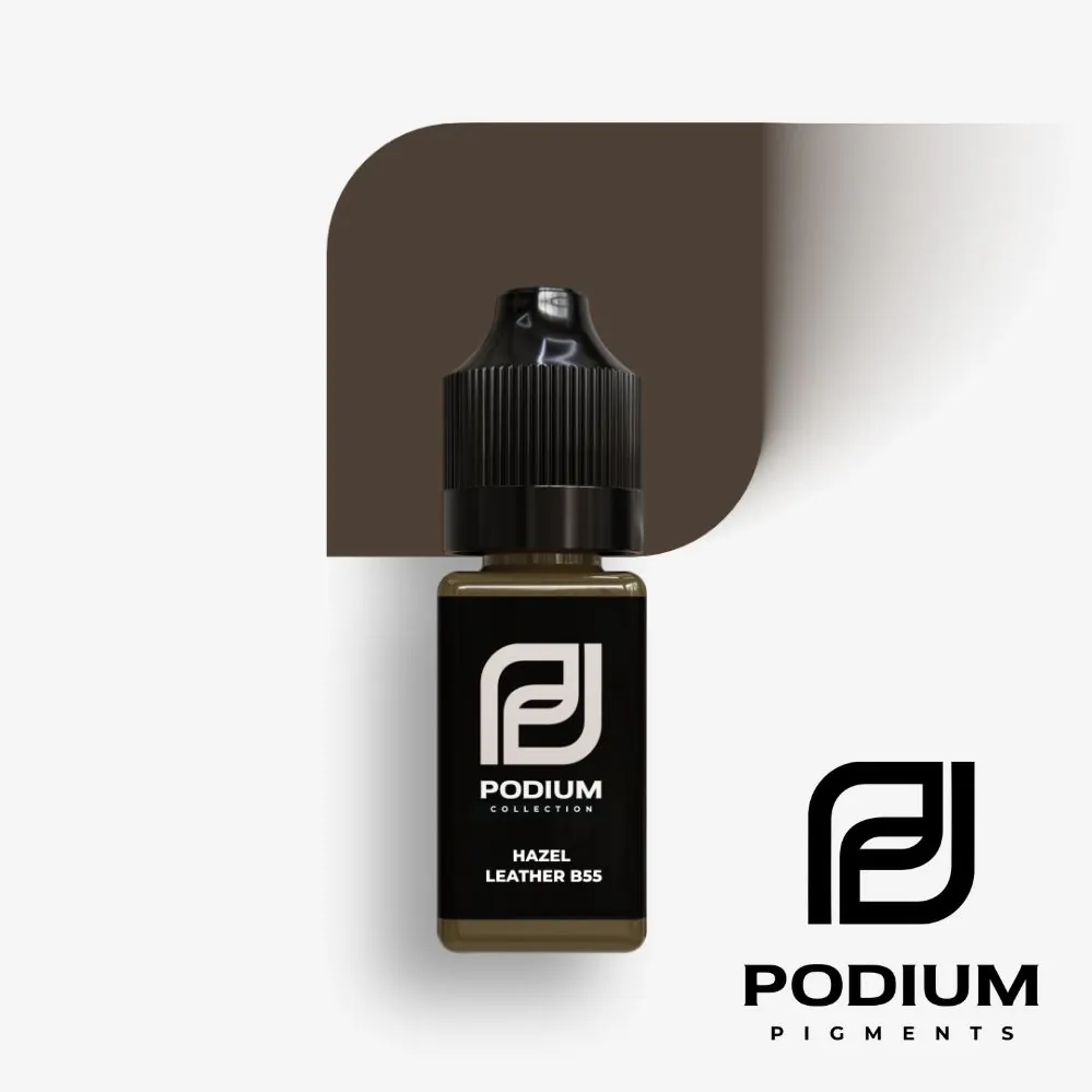 Pigment micropigmentare pu sprincene HAZEL LEATHER B55 10ml - PODIUM