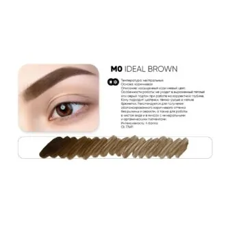 Pigment pu micropigmentare mineral M0 IDEAL BROWN - PEINTO 10ml