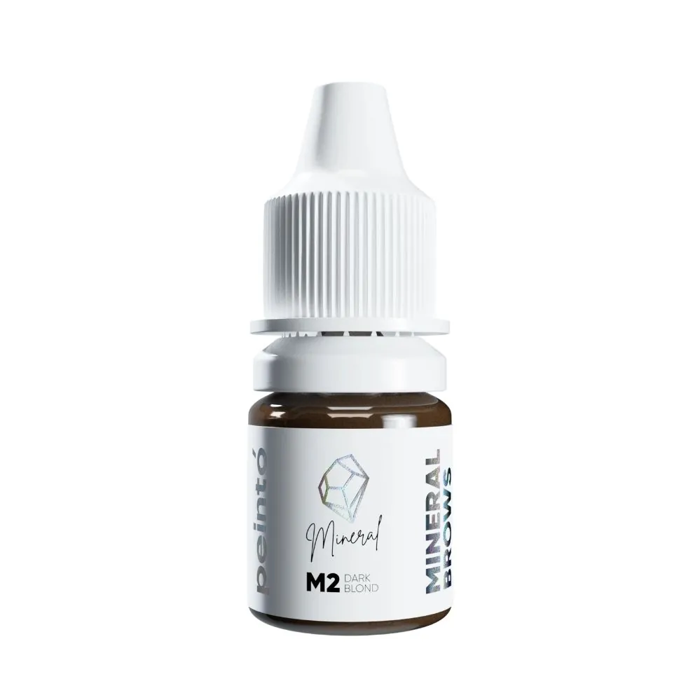 Pigment pu micropigmentare mineral M2 DARK BLOND - PEINTO 5ml - imagine 2