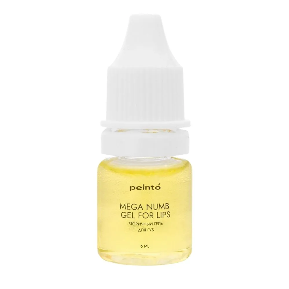 Вторичный охлаждающий гель для губ MEGA NUMB GEL FOR LIPS PEINTO - 6мл