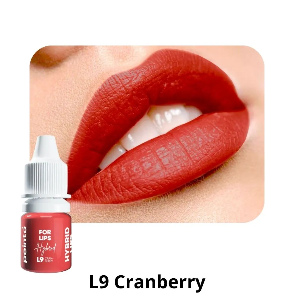 Пигмент для татуажа губ L9 CRANBERRY (Клюква) - PEINTO 5мл